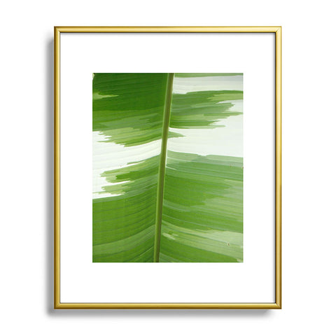 Rosie Brown Garden Stripes Metal Framed Art Print