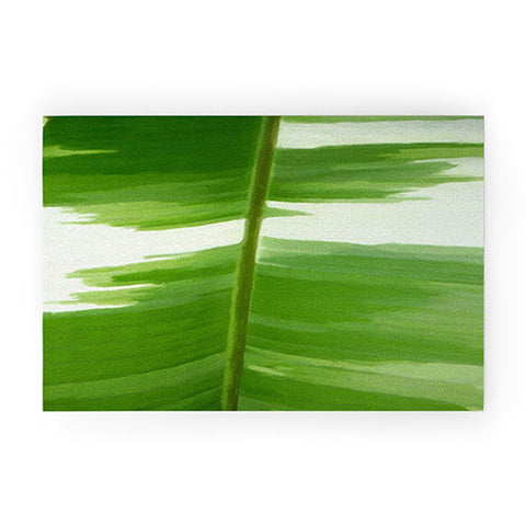 Rosie Brown Garden Stripes Welcome Mat