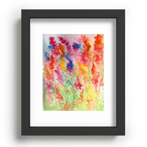 Rosie Brown Gladiolus Recessed Framing Rectangle