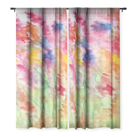 Rosie Brown Gladiolus Sheer Non Repeat