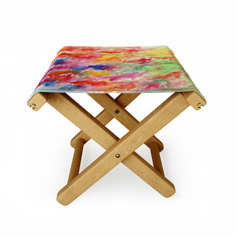 Rosie Brown Gladiolus Folding Stool