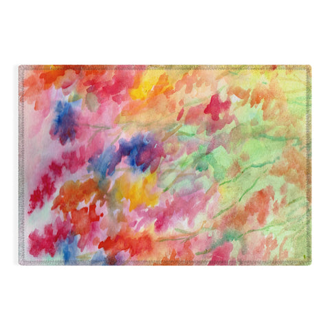 Rosie Brown Gladiolus Outdoor Rug