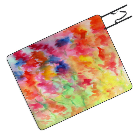 Rosie Brown Gladiolus Picnic Blanket