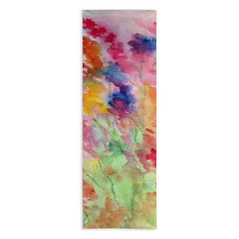 Rosie Brown Gladiolus Yoga Towel