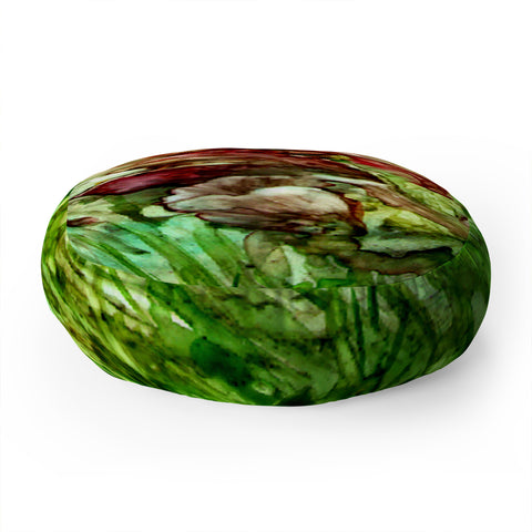 Rosie Brown Glorious Garden Floor Pillow Round