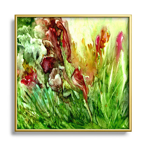 Rosie Brown Glorious Garden Metal Square Framed Art Print