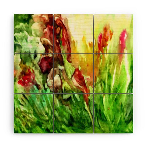 Rosie Brown Glorious Garden Wood Wall Mural