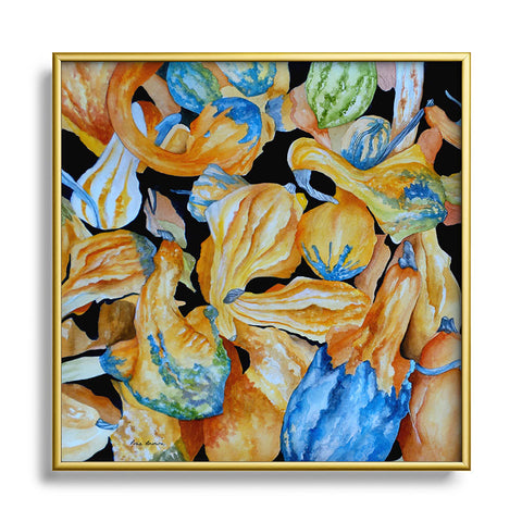 Rosie Brown Gourds Galore Metal Square Framed Art Print