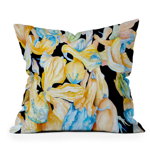 Rosie Brown Gourds Galore Throw Pillow