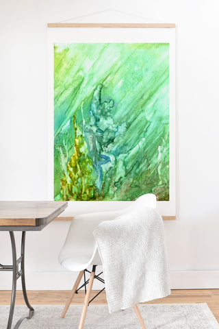 Rosie Brown Green Coral Art Print And Hanger