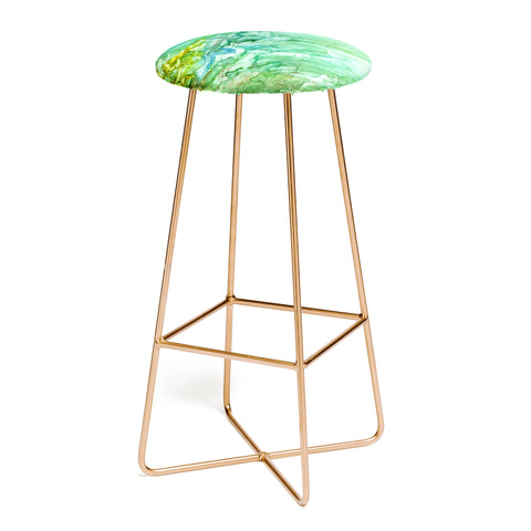 Rosie Brown Green Coral Bar Stool