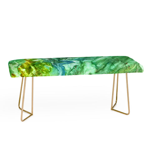 Rosie Brown Green Coral Bench