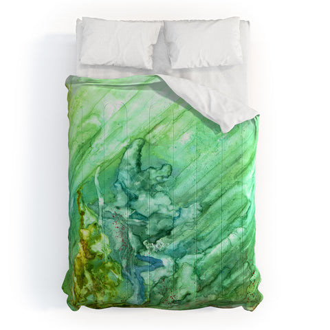 Rosie Brown Green Coral Comforter