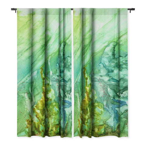 Rosie Brown Green Coral Blackout Non Repeat