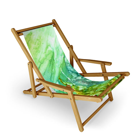 Rosie Brown Green Coral Sling Chair