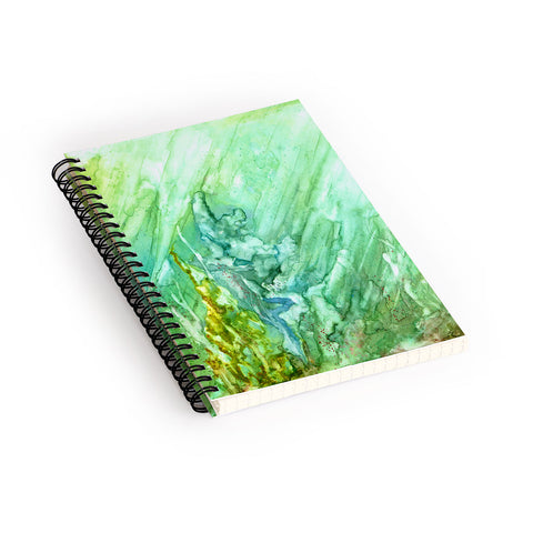 Rosie Brown Green Coral Spiral Notebook