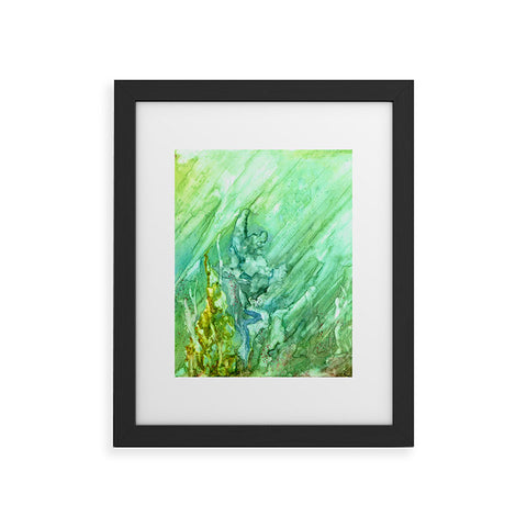 Rosie Brown Green Coral Framed Art Print