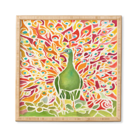 Rosie Brown Grove Peacock Framed Wall Art
