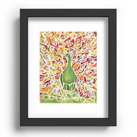 Rosie Brown Grove Peacock Recessed Framing Rectangle