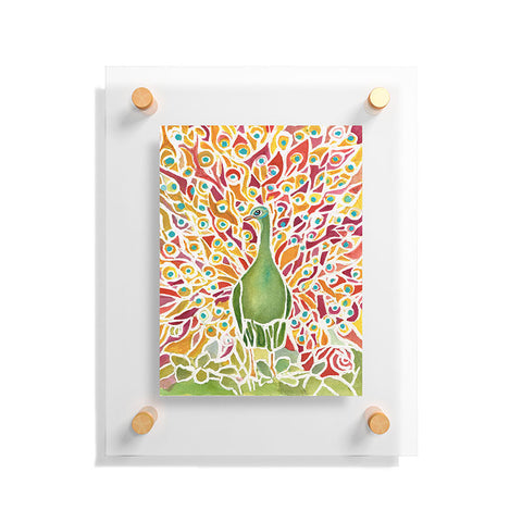 Rosie Brown Grove Peacock Floating Acrylic Print