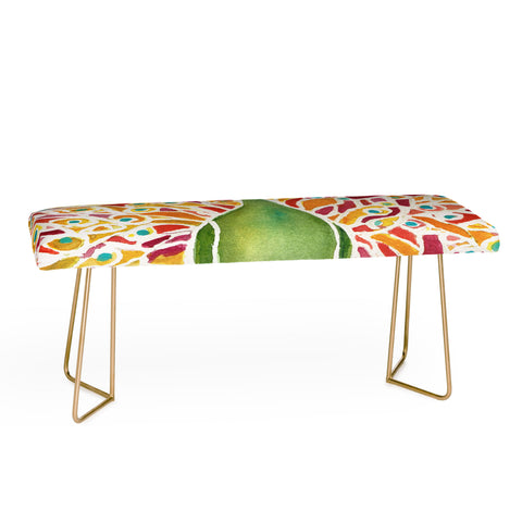 Rosie Brown Grove Peacock Bench