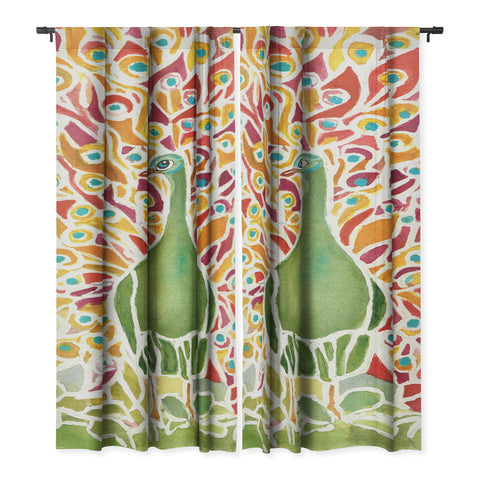 Rosie Brown Grove Peacock Blackout Non Repeat