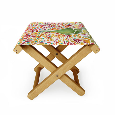 Rosie Brown Grove Peacock Folding Stool