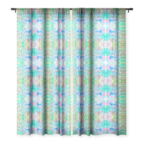 Rosie Brown Happiness 3 Sheer Window Curtain
