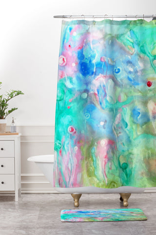 Rosie Brown Happiness 3 Shower Curtain And Mat