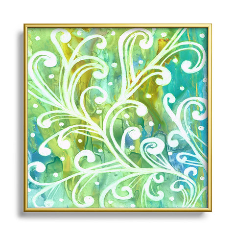 Rosie Brown Happy Dance Square Metal Framed Art Print