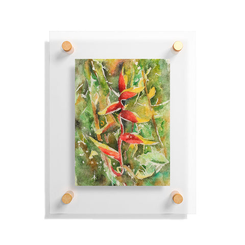 Rosie Brown Heliconia Floating Acrylic Print