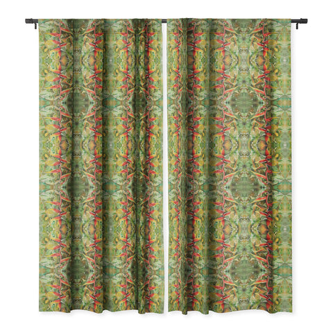 Rosie Brown Heliconia Blackout Window Curtain