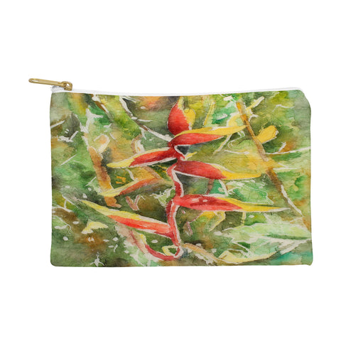 Rosie Brown Heliconia Pouch
