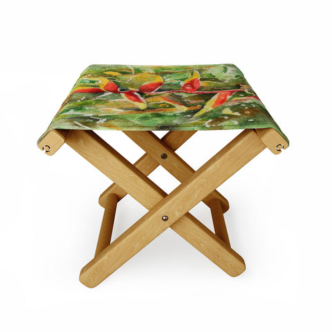 Rosie Brown Heliconia Folding Stool