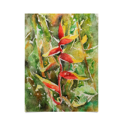 Rosie Brown Heliconia Poster