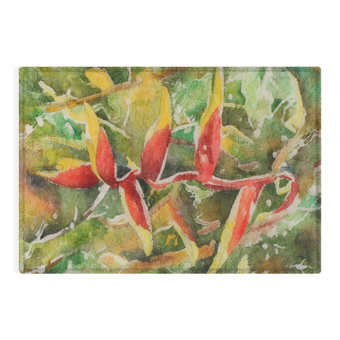 Rosie Brown Heliconia Outdoor Rug