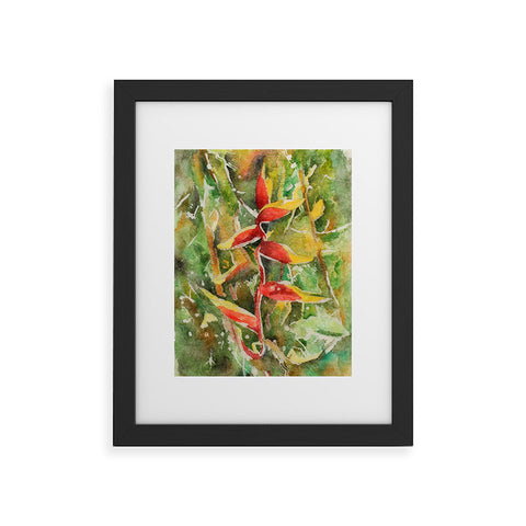 Rosie Brown Heliconia Framed Art Print