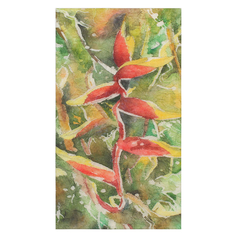 Rosie Brown Heliconia Tablecloth