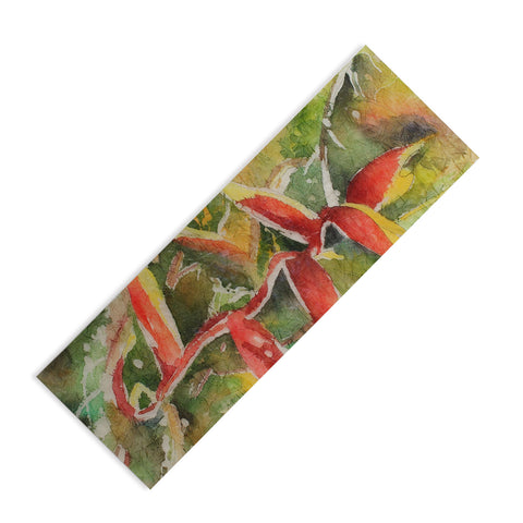Rosie Brown Heliconia Yoga Mat