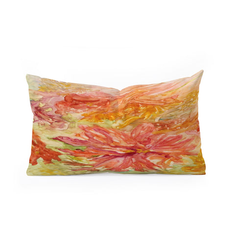 Rosie Brown Hello Hibiscus Oblong Throw Pillow