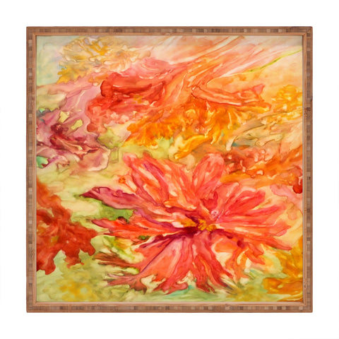 Rosie Brown Hello Hibiscus Square Tray