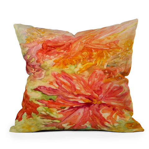 Rosie Brown Hello Hibiscus Throw Pillow