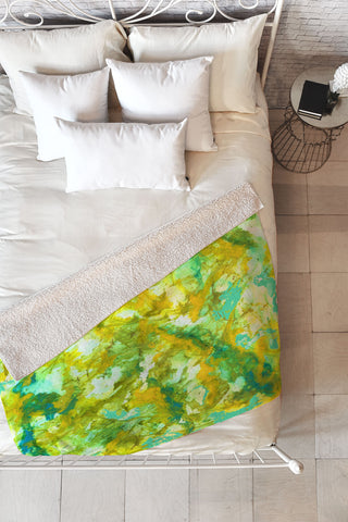 Rosie Brown In the Web Fleece Throw Blanket