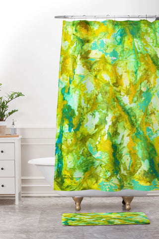 Rosie Brown In the Web Shower Curtain And Mat