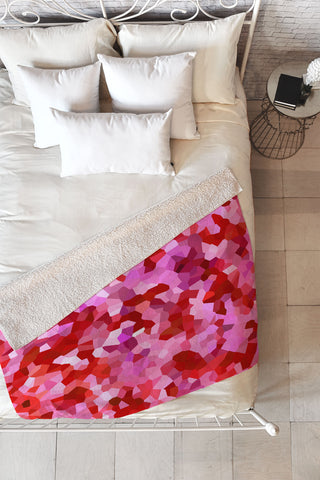 Rosie Brown Its Love Fleece Throw Blanket