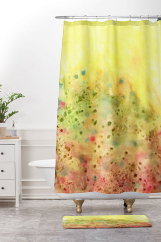 Rosie Brown Jeweled Pebbles Shower Curtain And Mat