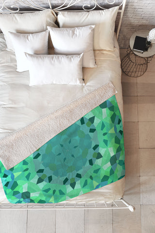 Rosie Brown Kaleidoscope 2 Fleece Throw Blanket