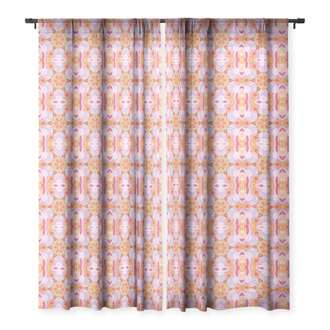 Rosie Brown Kaleidoscope Sheer Window Curtain