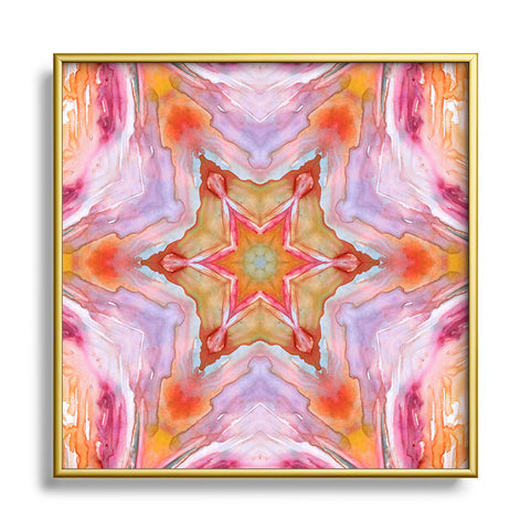 Rosie Brown Kaleidoscope Metal Square Framed Art Print