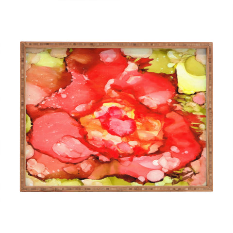 Rosie Brown Kiss From A Rose Rectangular Tray
